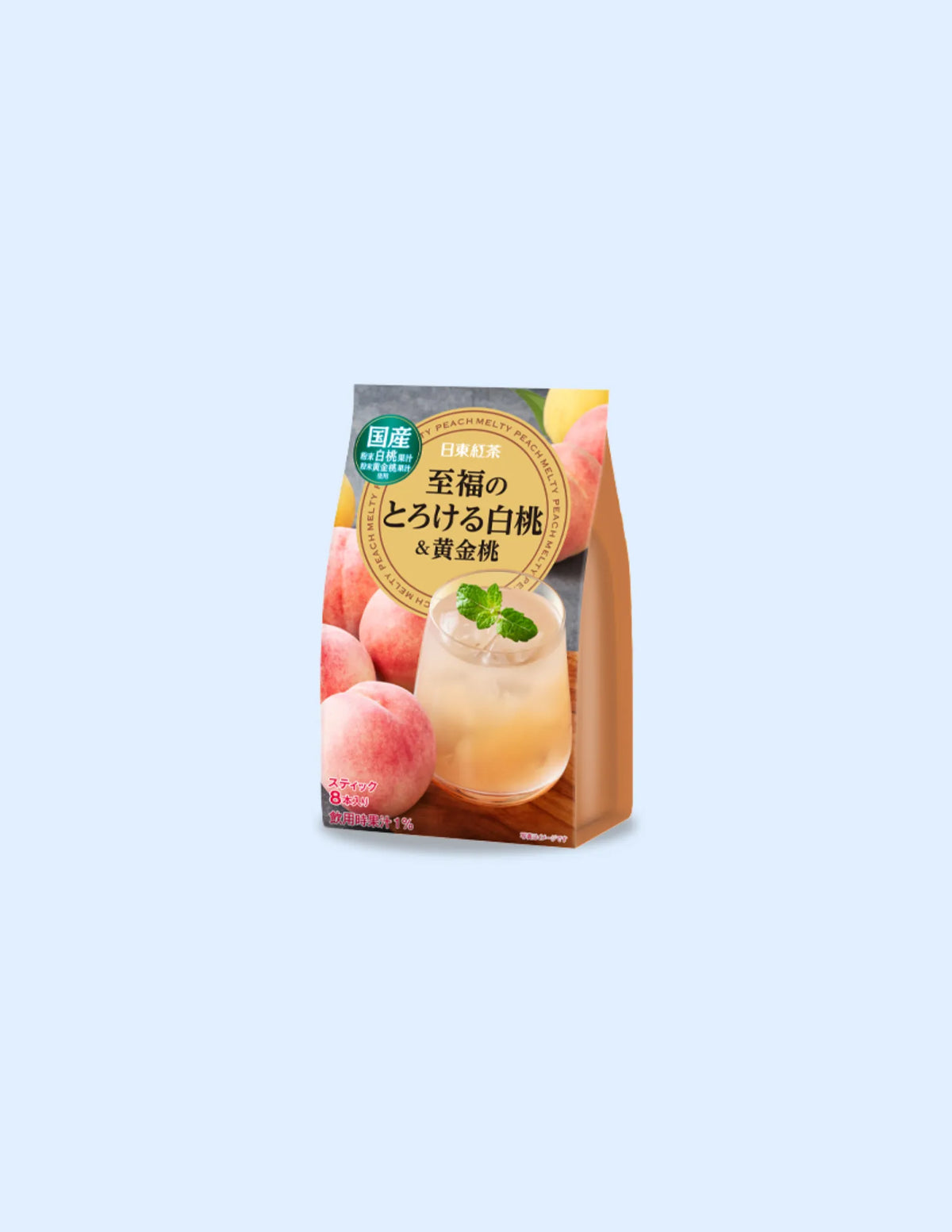 Nitto Blissful Melty White & Gold Peach Drink - Unique Bunny