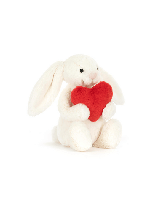 Jellycat Bashful Red Love Heart Bunny - Unique Bunny