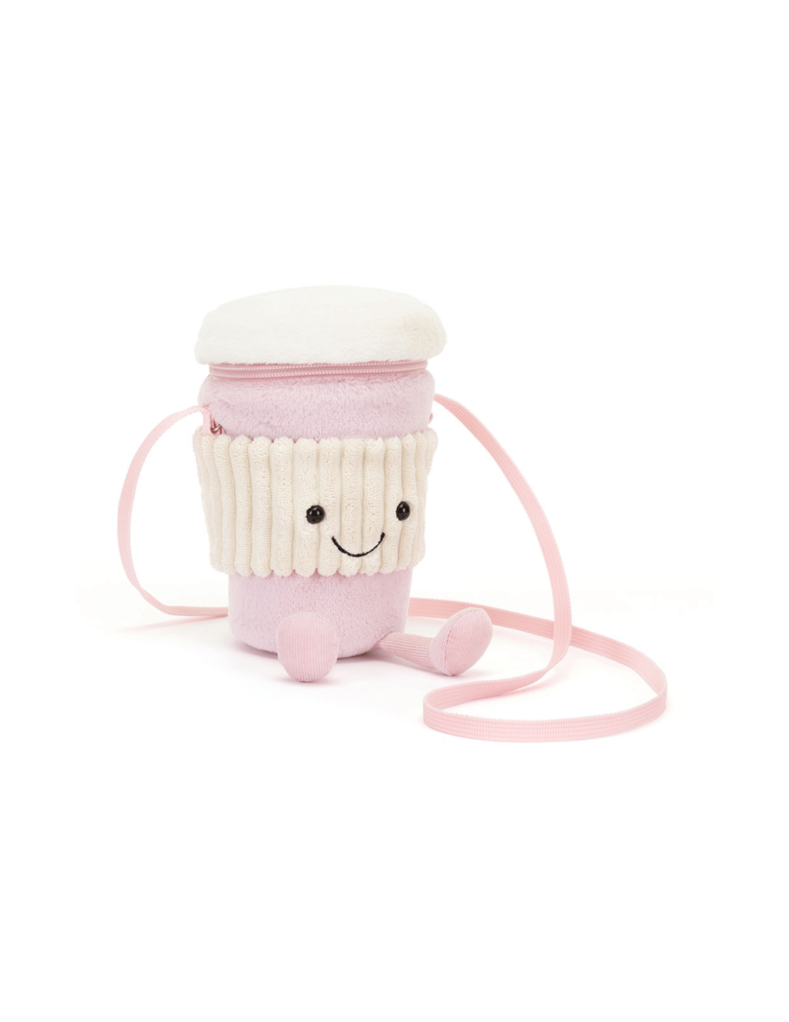 Jellycat Amuseables Coffee-To-Go Pink Bag - Unique Bunny