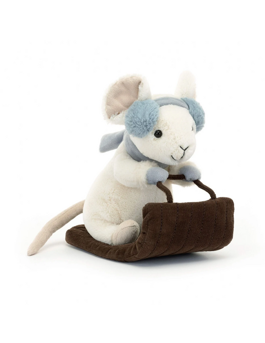 Jellycat Merry Mouse Sleighing  - Unique Bunny