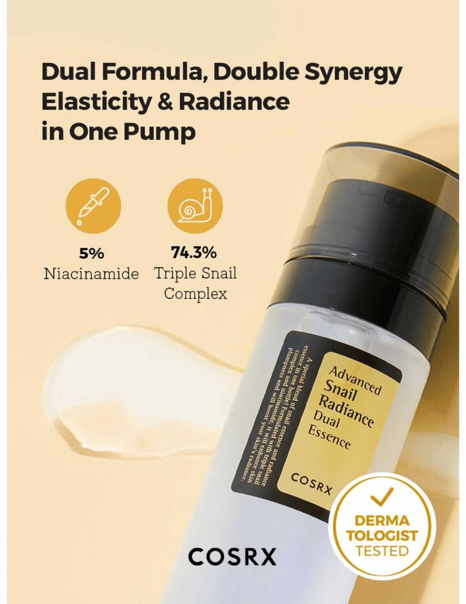 COSRX Advanced Snail Radiance Dual Essence - Unique Bunny