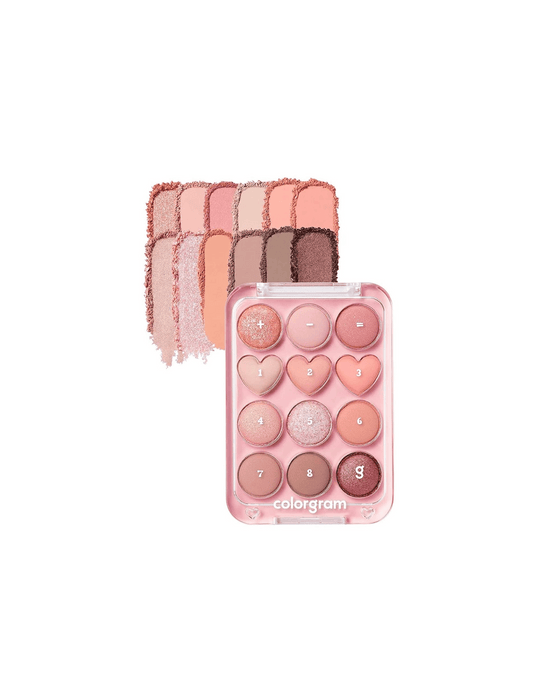 Colorgram Pin Point Eyeshadow Palette | 01 Peach & Coral - Unique Bunny