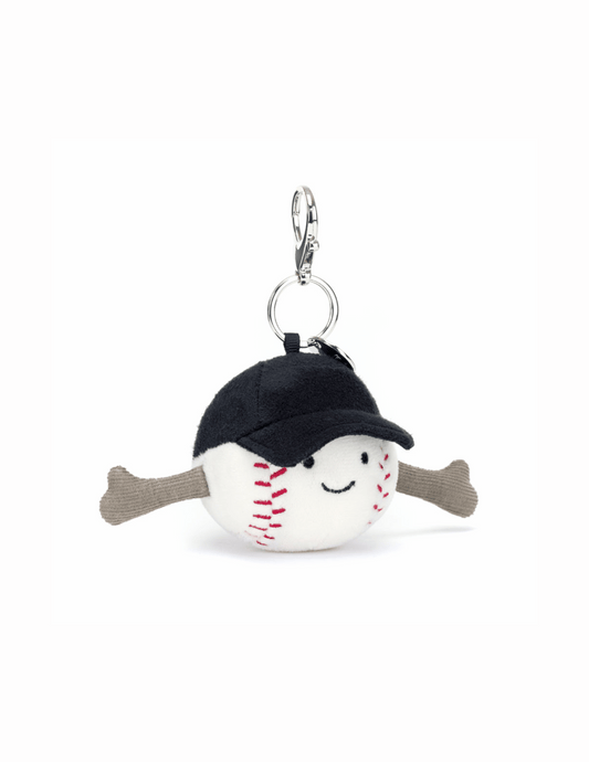 Jellycat Amuseables Sports Baseball Bag Charm - Unique Bunny