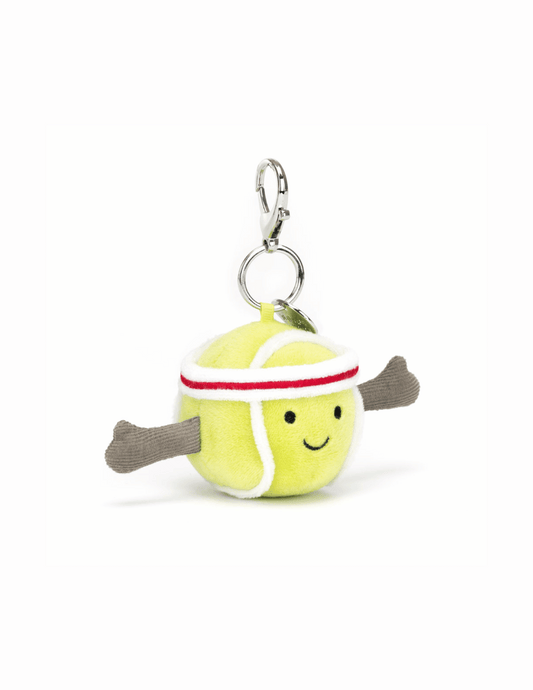 Jellycat Amuseables Sports Tennis Bag Charm - Unique Bunny