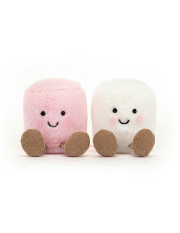 Jellycat Amuseable Pink And White Marshmallows - Unique Bunny