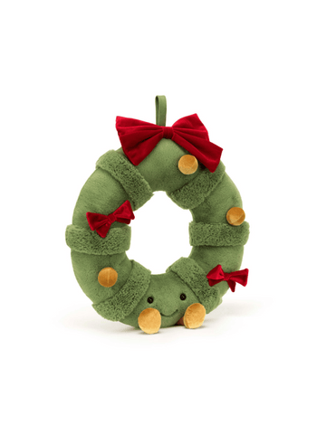 Jellycat Decorated Christmas Wreath - Unique Bunny