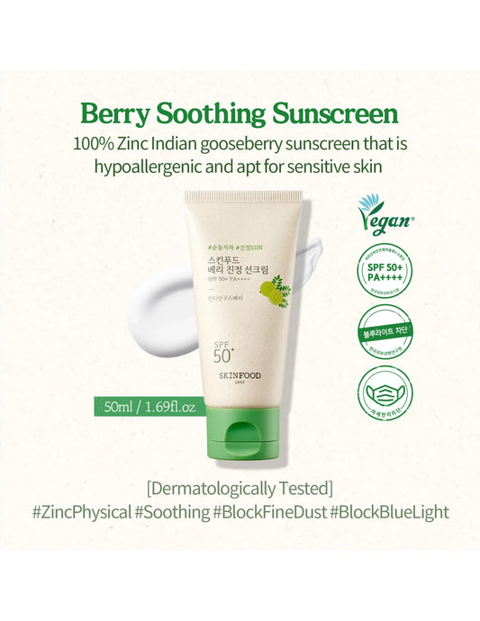 SKINFOOD Berry Soothing Sun Cream - Unique Bunny