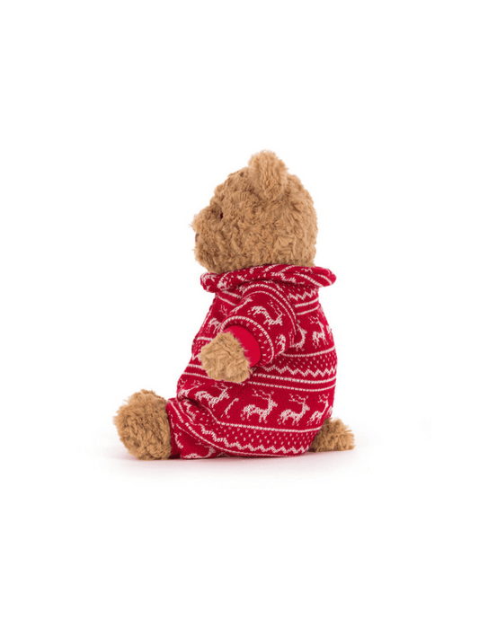 Jellycat Bartholomew Bear Winter Pyjamas - Unique Bunny