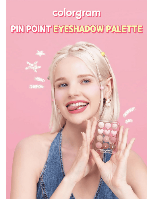 Colorgram Pin Point Eyeshadow Palette | 01 Peach & Coral - Unique Bunny