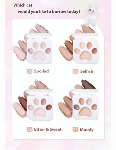 Millefee Meow Paws Eyeshadow Palette - Unique Bunny