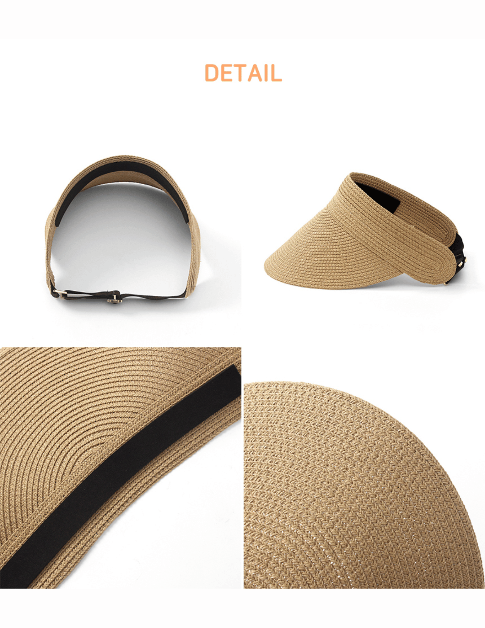 Zauo Rattan Sun Protection Cap - Unique Bunny