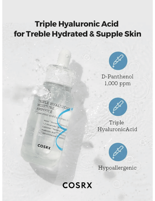 COSRX Hydrium Triple Hyaluronic Moisture Ampoule - Unique Bunny