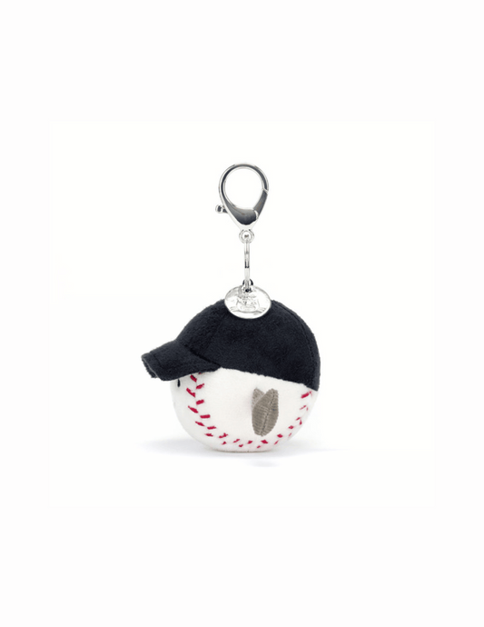 Jellycat Amuseables Sports Baseball Bag Charm - Unique Bunny