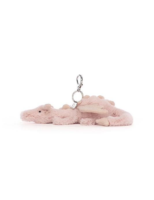 Jellycat Rose Dragon Bag Charm