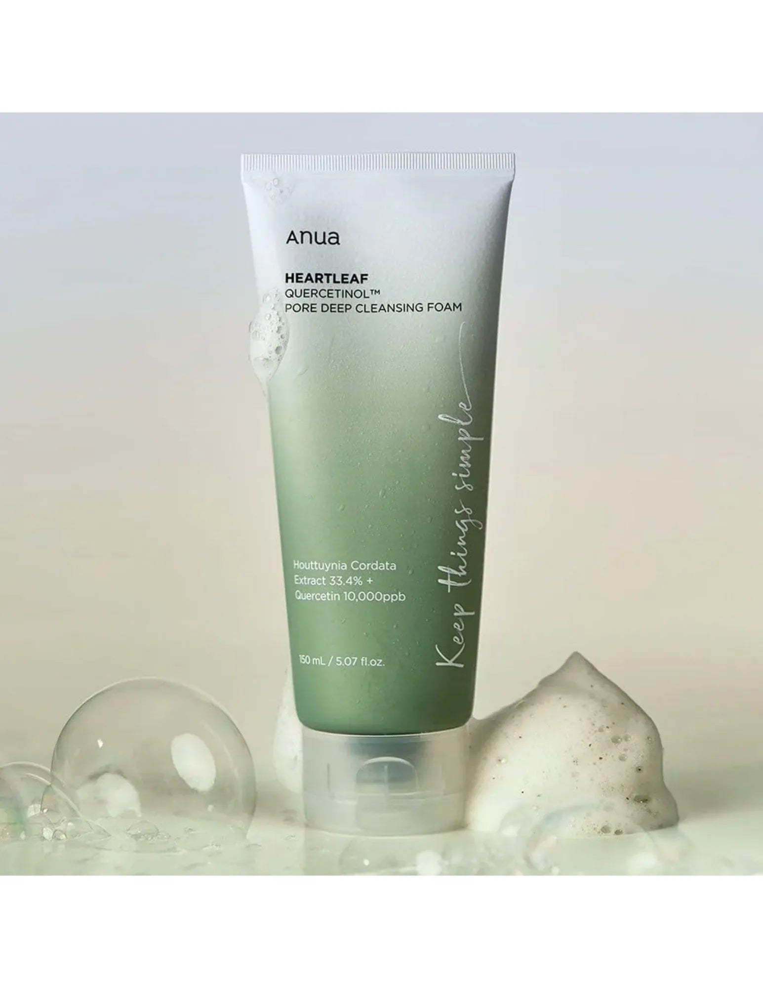 Anua Heartleaf Quercetinol Pore Deep Cleansing Foam - Unique Bunny