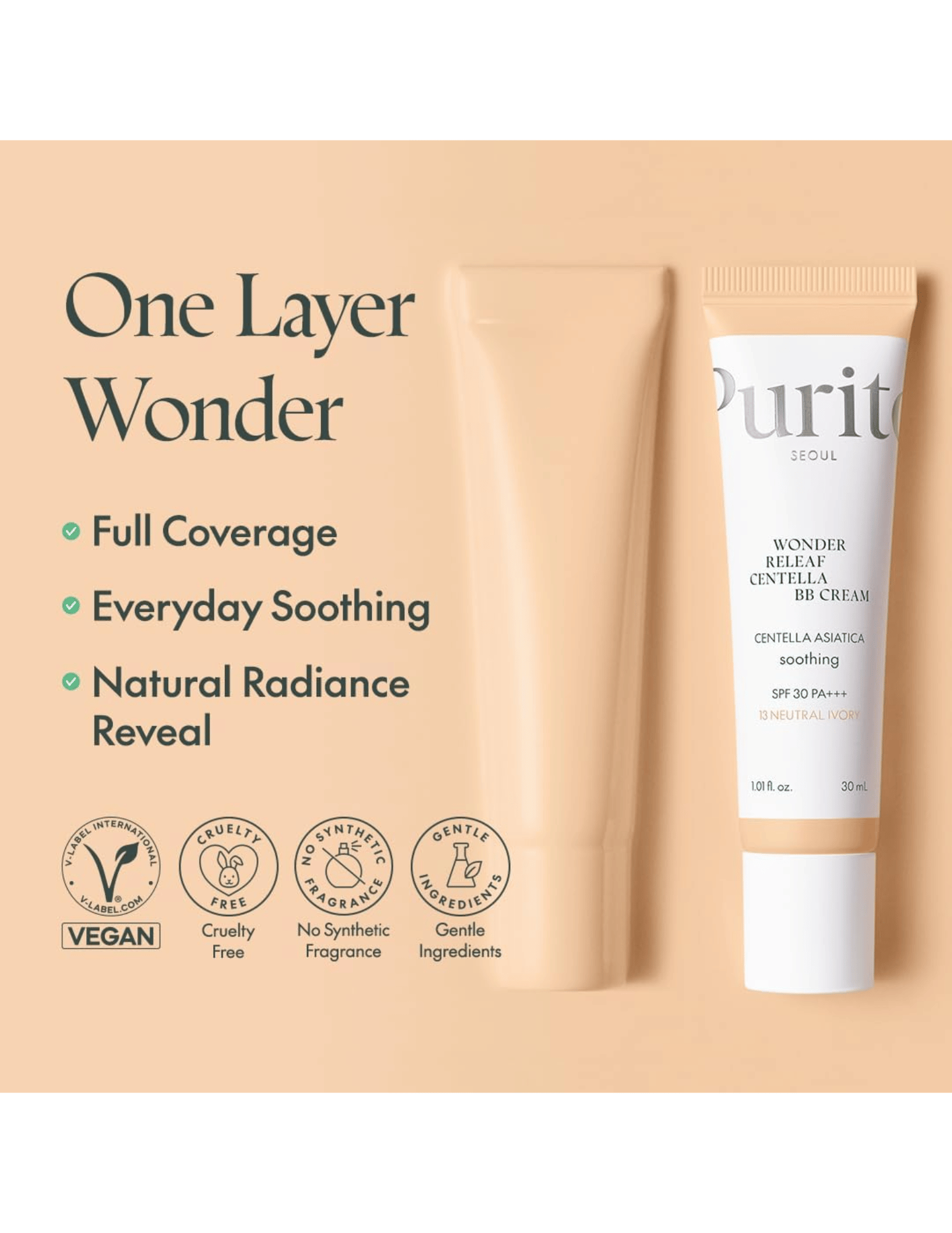 Purito Wonder Releaf Centella BB Cream - Unique Bunny