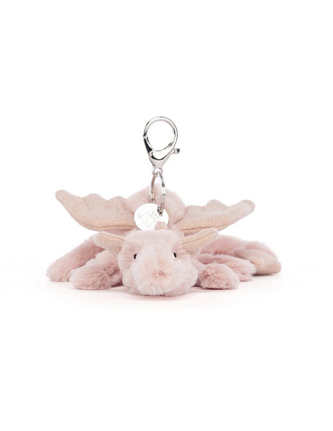 Jellycat Rose Dragon Bag Charm