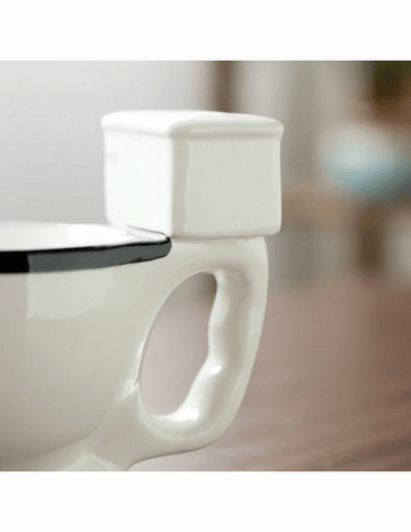 Ceramic Toilet Mug - Unique Bunny