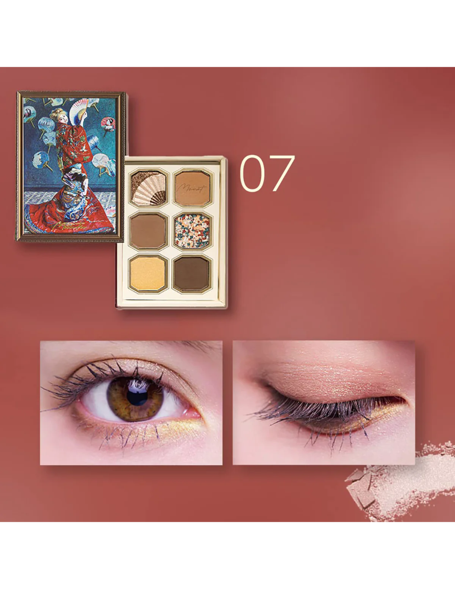 MilleFee Painting Eyeshadow Palette Claude Monet 07 La Japonaise