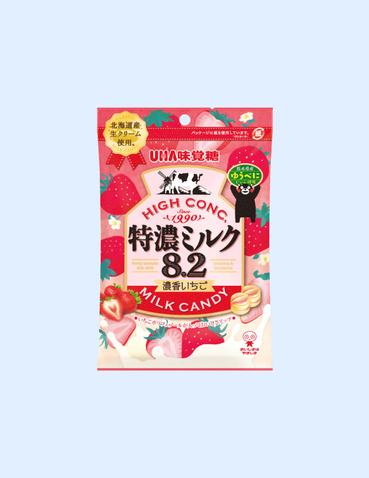 UHA Tokuno 8.2 Strawberry Milk Candy - Unique Bunny